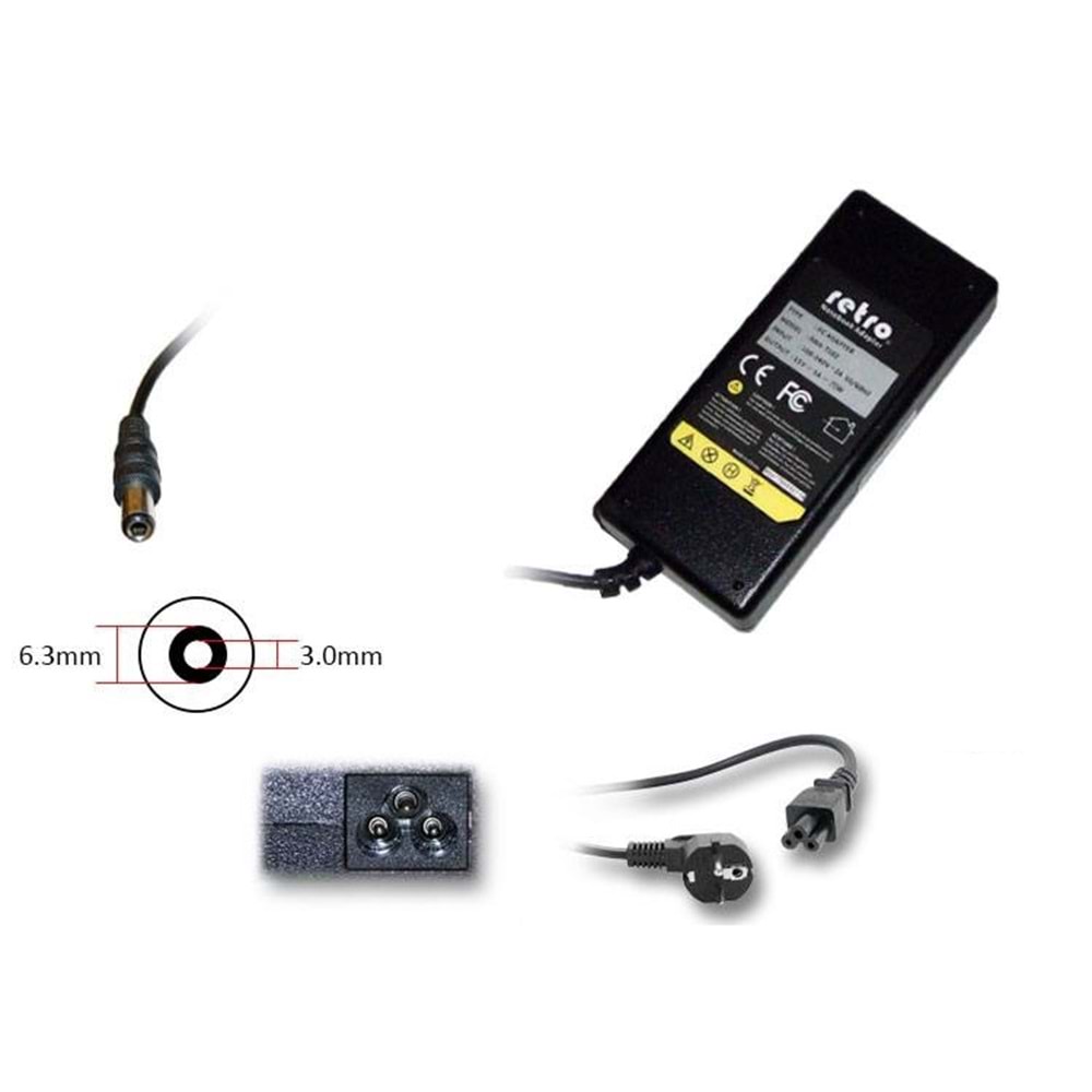 ADAPTOR DCA-T021 19V 6.3A 120W 3.0mm\6.5mm