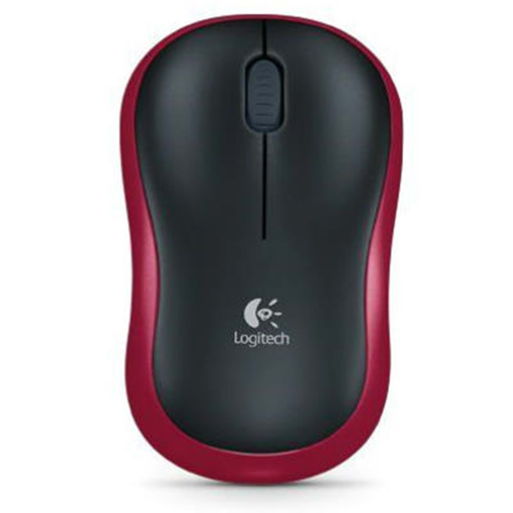 KABLOSUZ MOUSE LOGITECH M185 SIYAH-KIRMIZI 910-002237