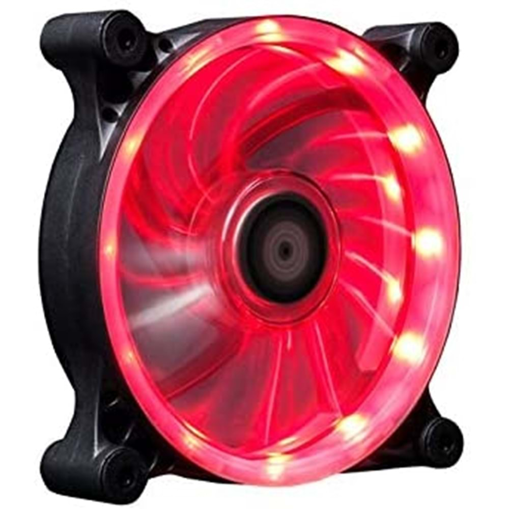 AKSESUAR XIGMATEK SEII-F1252 SOLAR 12MM RED LED KASA FANI