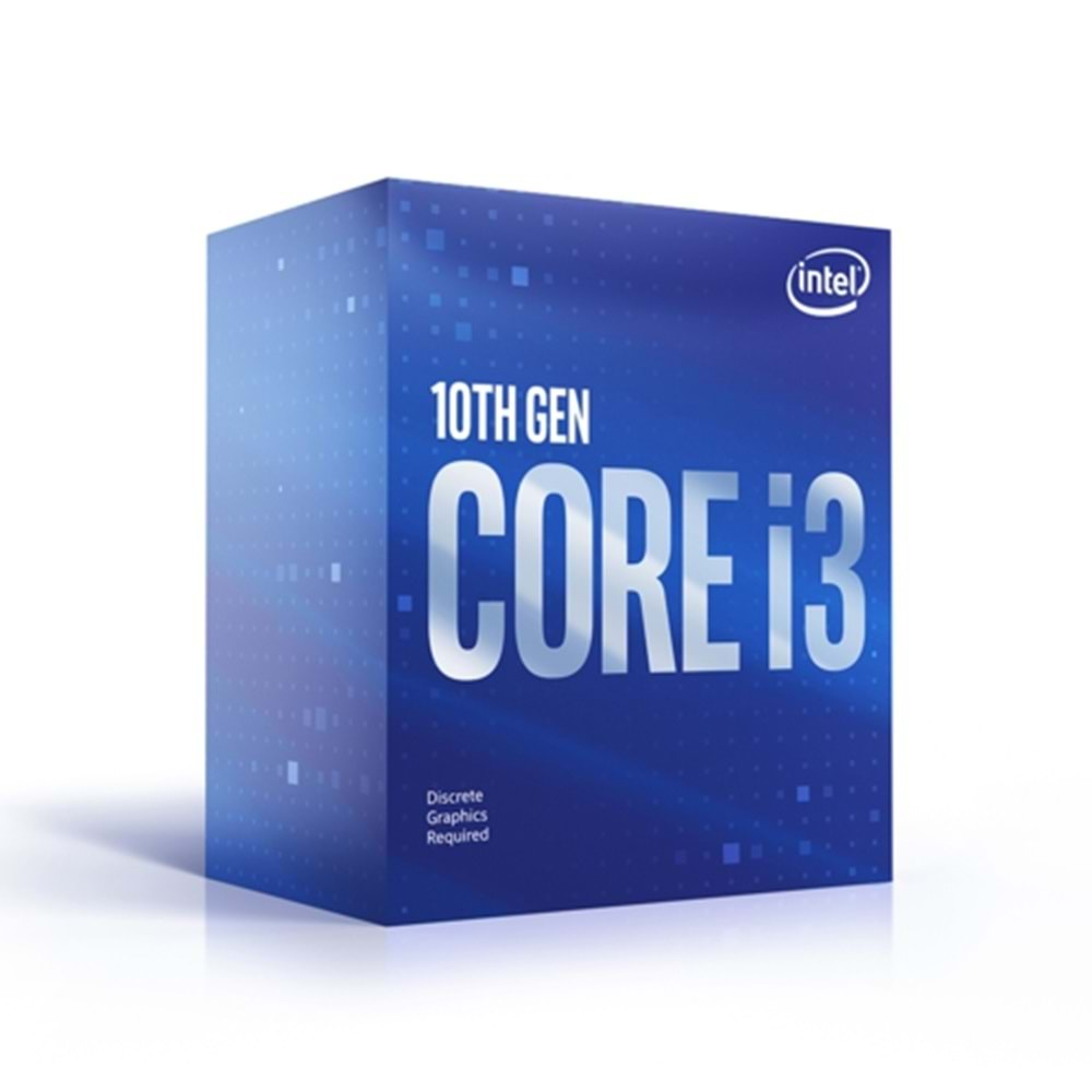 İŞLEMCİ INTEL I3-10100F 3.6 GHZ 4.3 GHZ 6MB LGA1200P