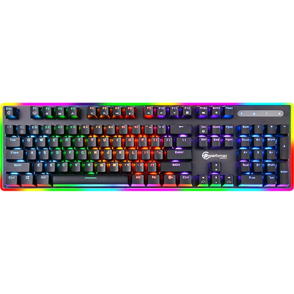 KLAVYE PERFORMAX-G XETRA MEKANİK RGB RED SWITCH TR LAYOUT