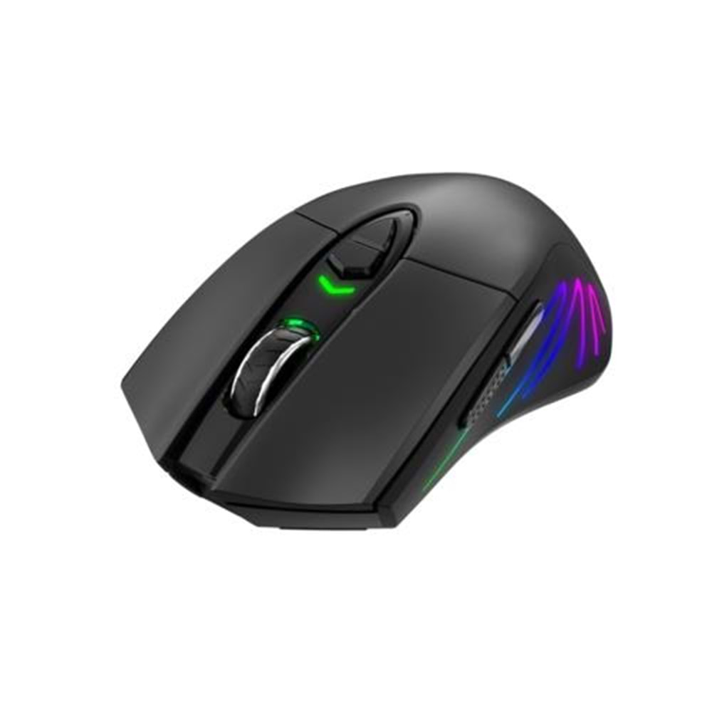 MOUSE GAMENOTE MS1021W KABLOSUZ RGB GAMING MOUSE SIYAH