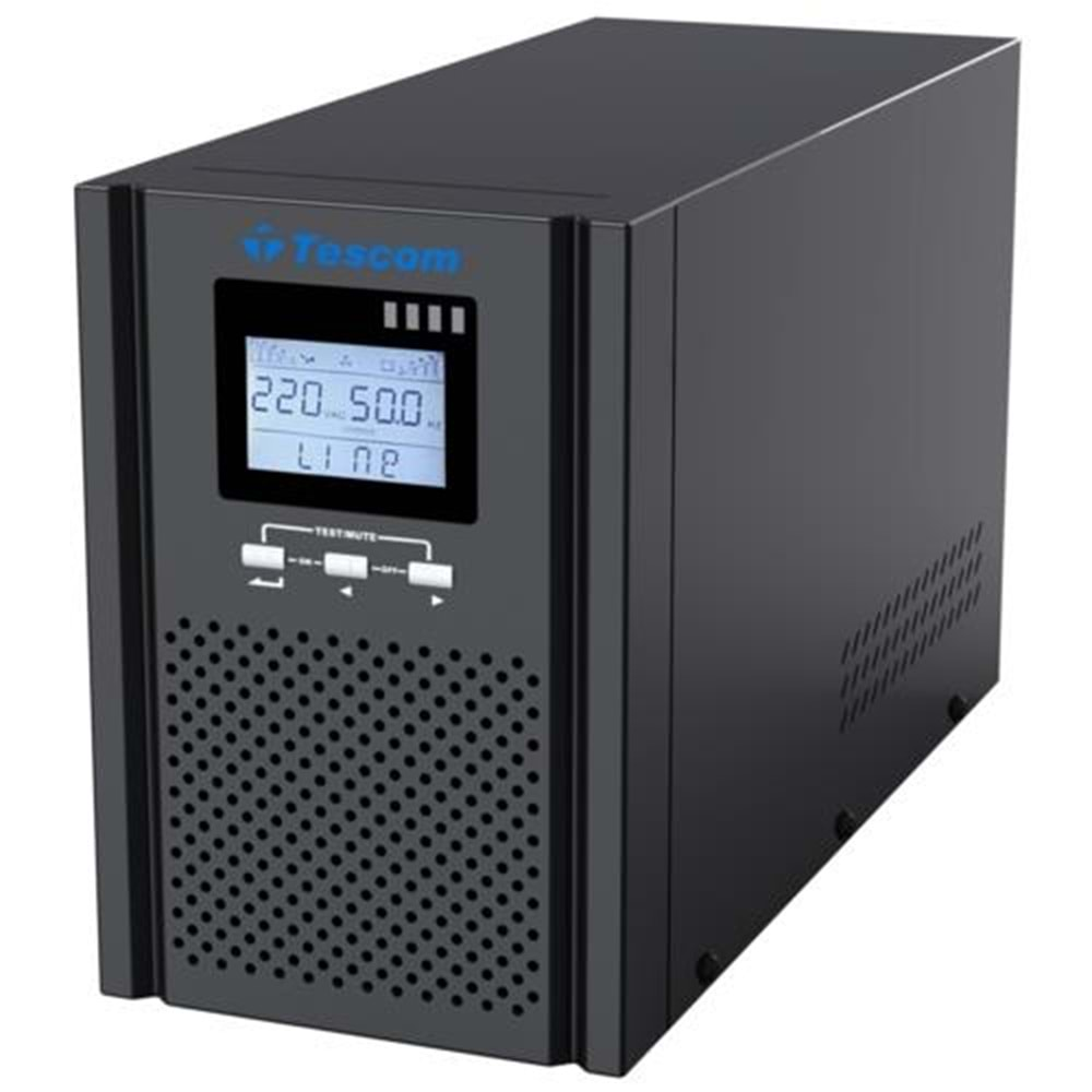 UPS TESCOM TEOS+ 1KVA 1F/1F (2x7AH) 4-8dk ONLINE