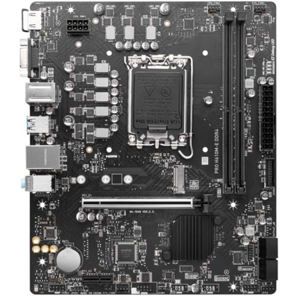 Anakart Msi Pro H610M-E Ddr4 1700P