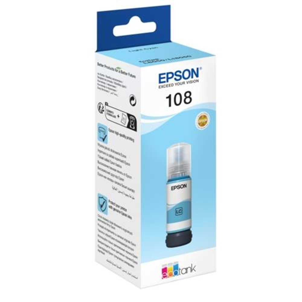 KARTUŞ EPSON C13T09C54A 108 LIGHT CYAN