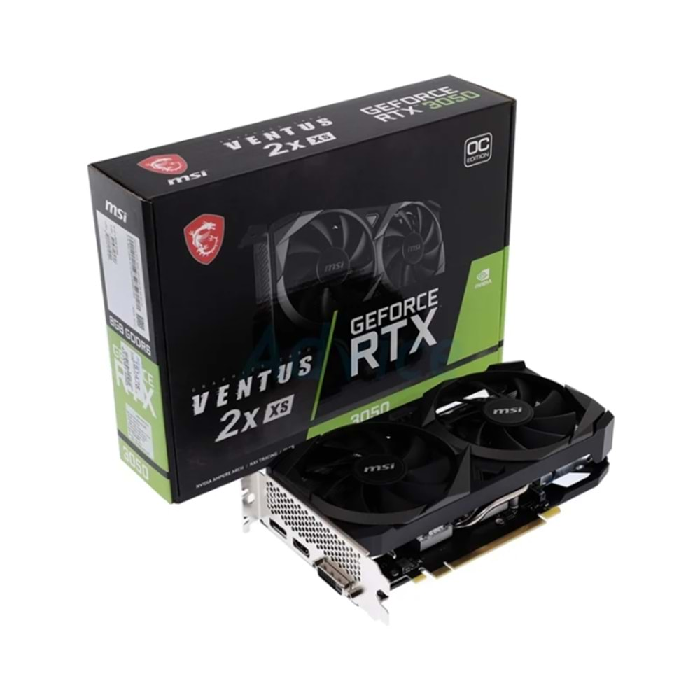 EKRAN KARTI MSI RTX3050 VENTUS 2X XS 8GB 128Bit GDDR6