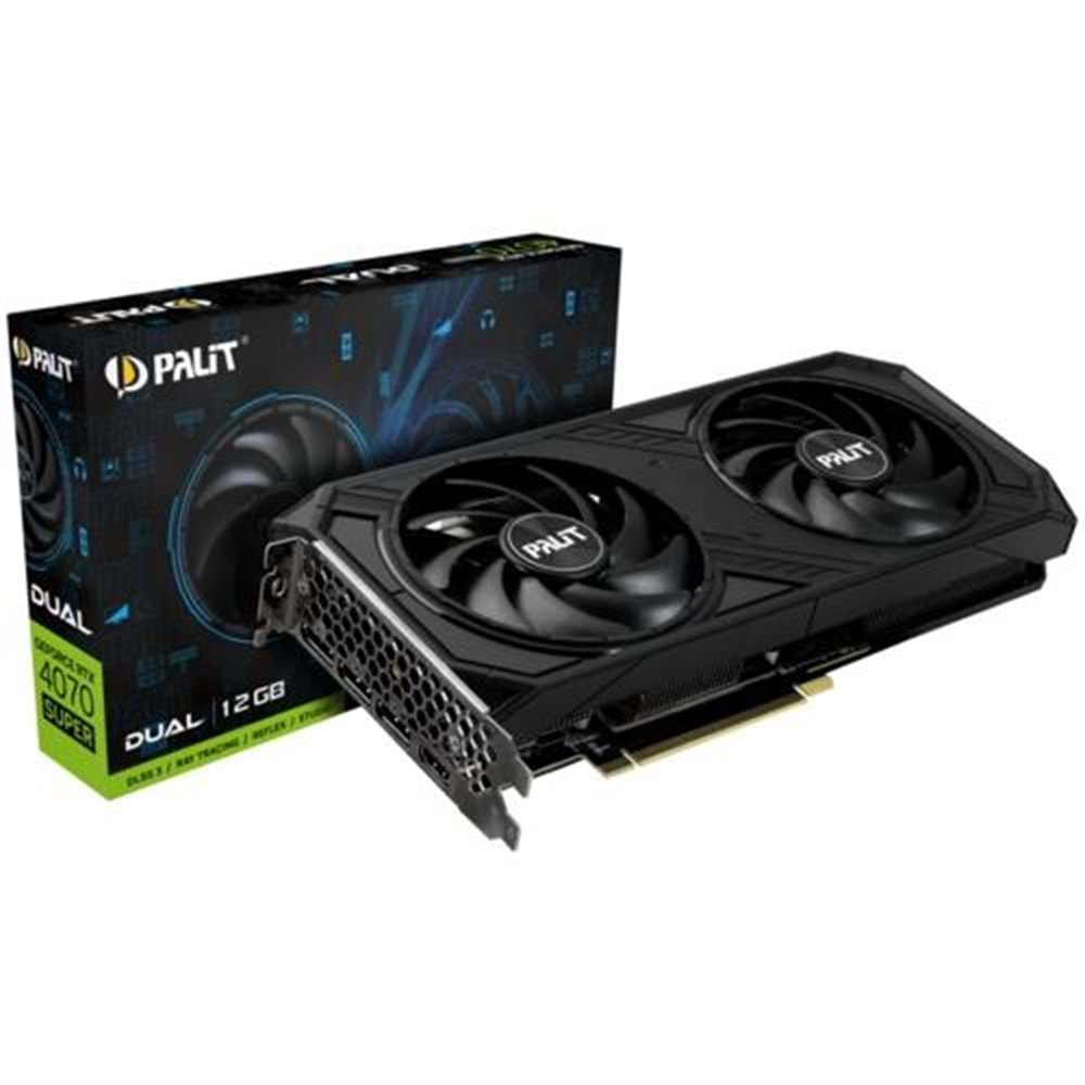 EKRAN KARTI PALIT RTX4070 SUPER DUAL 12GB 192Bit GDDR6X