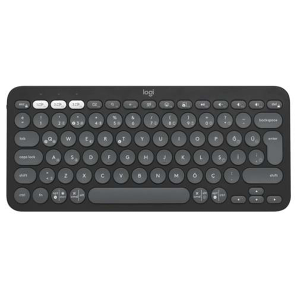 KLAVYE LOGITECH K380S Pebble 2 Bluetooth GRAFIT 920-011859 TR LAYOUT