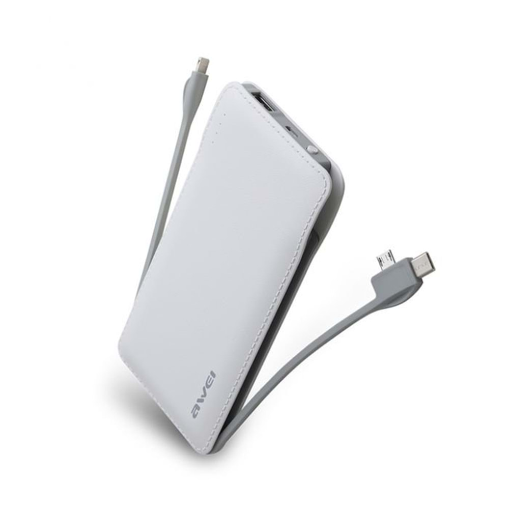 POWERBANK P51K 10000MAH BEYAZ MULTIPLE OUTPUT