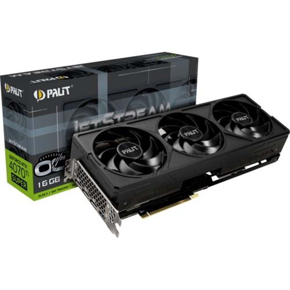 EKRAN KARTI PALIT RTX4070Ti SUPER Jetstream OC 16GB 256Bit GDDR6X 3x D