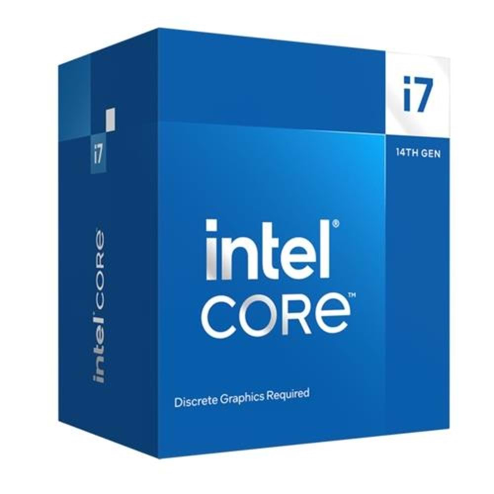 İŞLEMCİ INTEL i7-14700F 2.1Ghz 5.4Ghz 33MB 1700P 14.Nesil