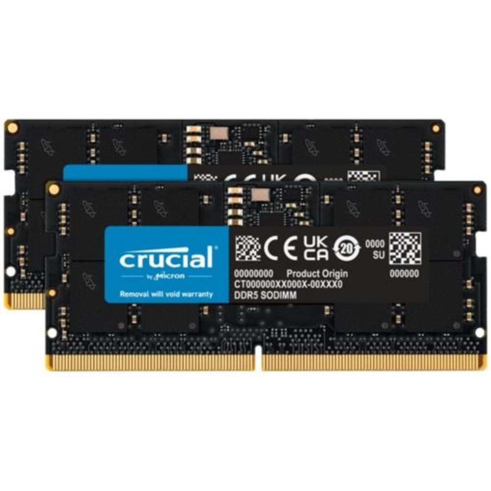 CRUCIAL 32GB (2x16) 4800Mhz DDR5 CT2K16G48C40S5 NOTEBOOK