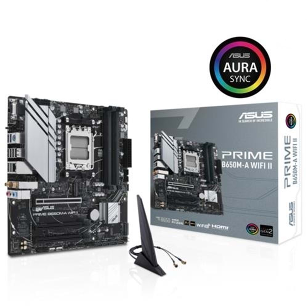 ANAKART ASUS PRIME B650M-A Wifi II DDR5 S+V+GL AM5 (mATX)