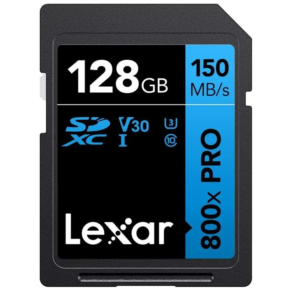 LEXAR 128GB PROFESSIONAL 800X PRO SDXC UHS-I CARDS UP TO 150MB/S- 45MB