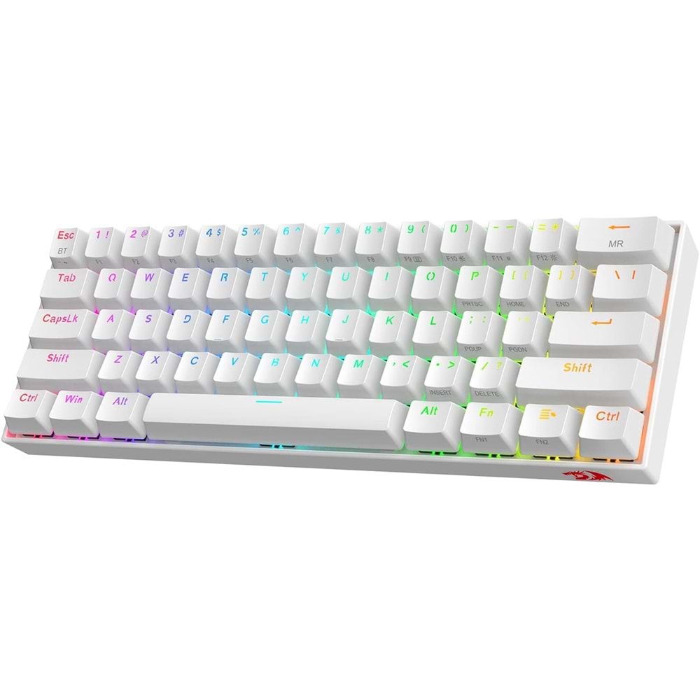 Redragon K530 Draconic Pro Beyaz Brown Switch Kablosuz Tr Layout
