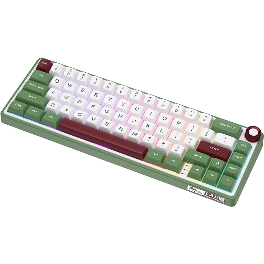 KLAVYE ROYAL KLUDGE R65 GREEN SAND CHARTREUSE SWITCH US LAYOUT