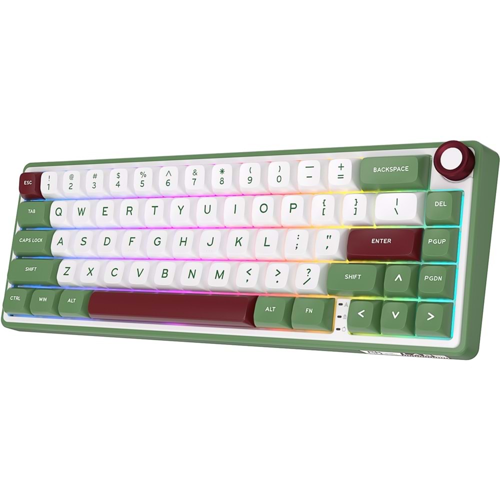 KLAVYE ROYAL KLUDGE R65 GREEN SAND CHARTREUSE SWITCH US LAYOUT