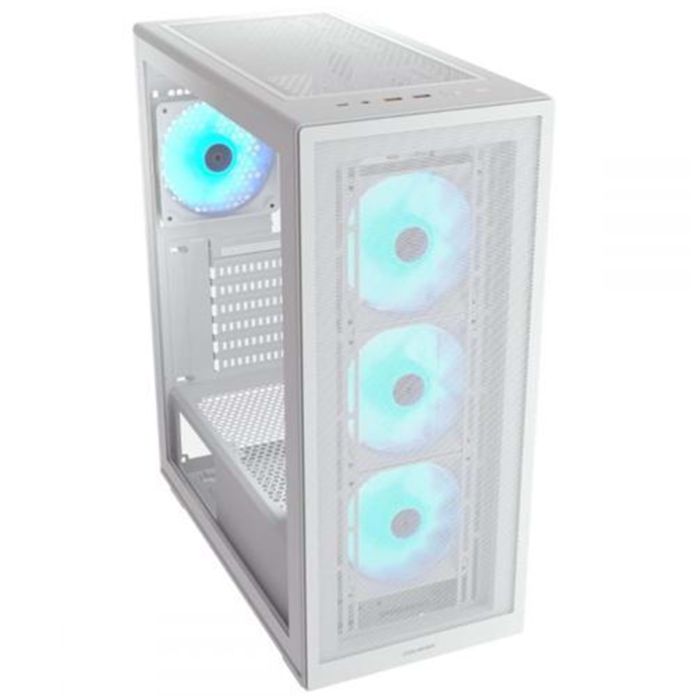 Kasa Cougar Mx220 4X Argb Mid Tower Beyaz