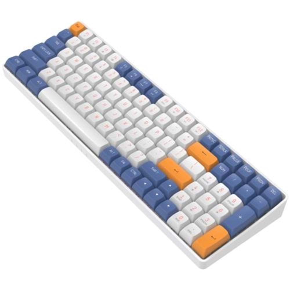 AIGO A100 Mavi Mekanik Yellow Switch Kablolu/Kablosuz Us Layout