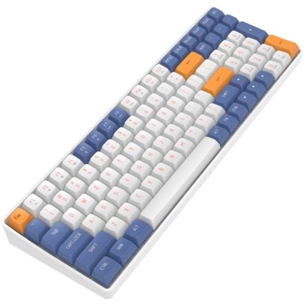 AIGO A100 Mavi Mekanik Yellow Switch Kablolu/Kablosuz Us Layout