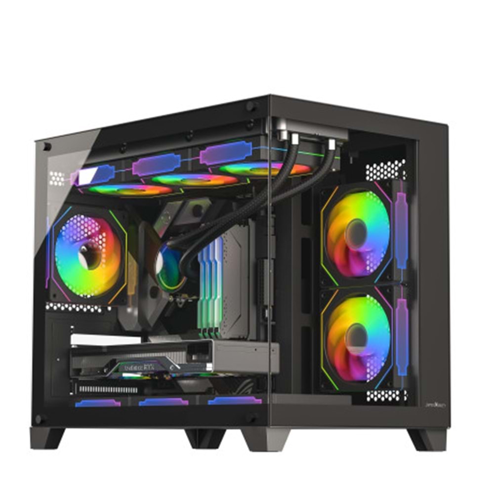 KASA James Donkey Stark S700 3xARGB Temperli Cam 650W 80+ Bronze mATX