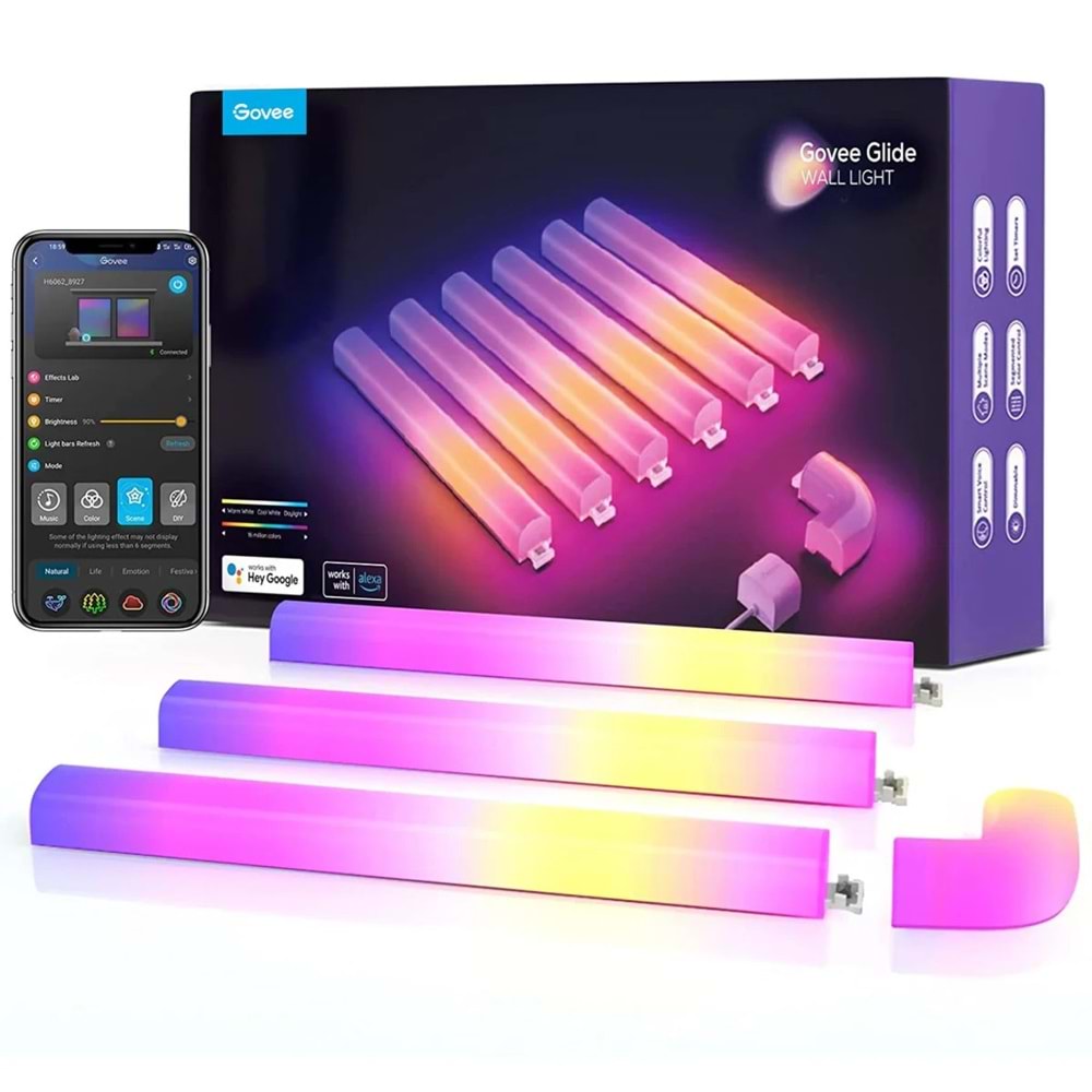 Govee Glide Wall Light 6+1 Duvar Aydınlatma Işığı - H6062