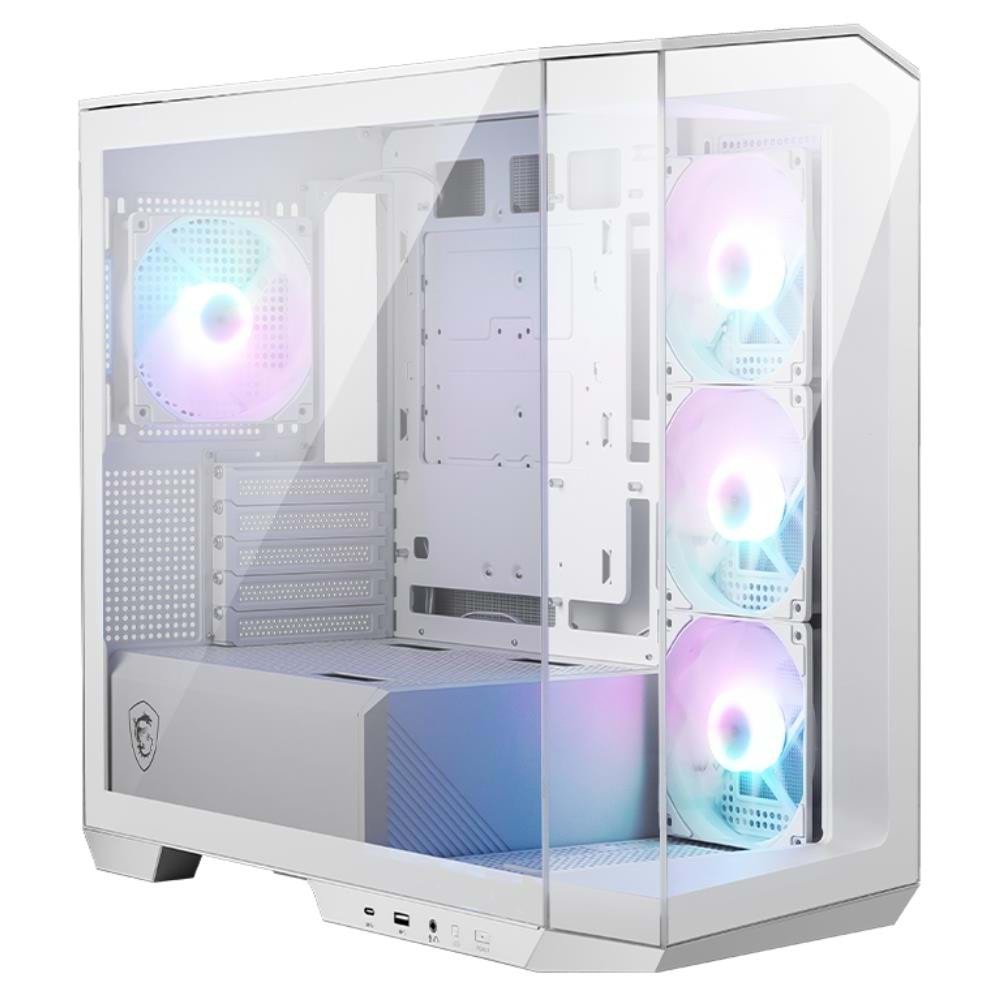Kasa Msi Pano M100R Pz Beyaz 4X120Mm Argb Micro Atx Gaming