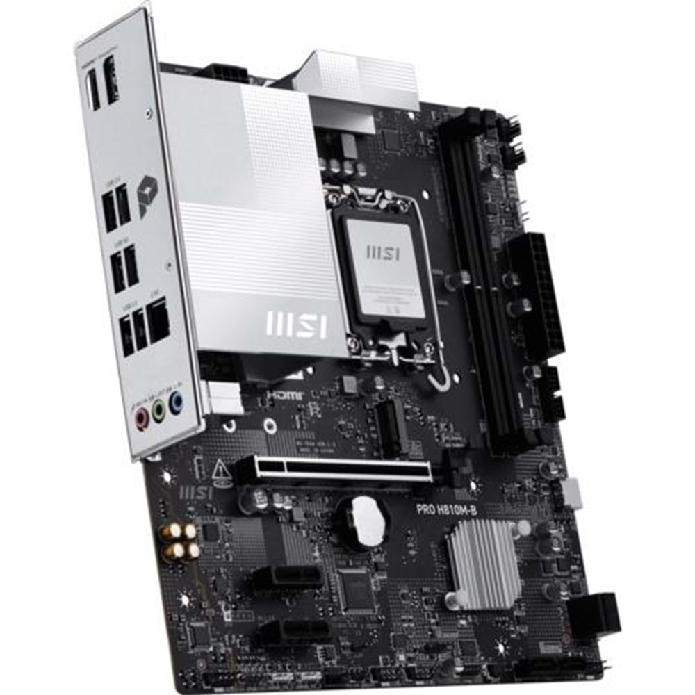 Anakart Msi Pro H810M-B Ddr5 6400Mhz (Oc) M.2 Matx 1851p