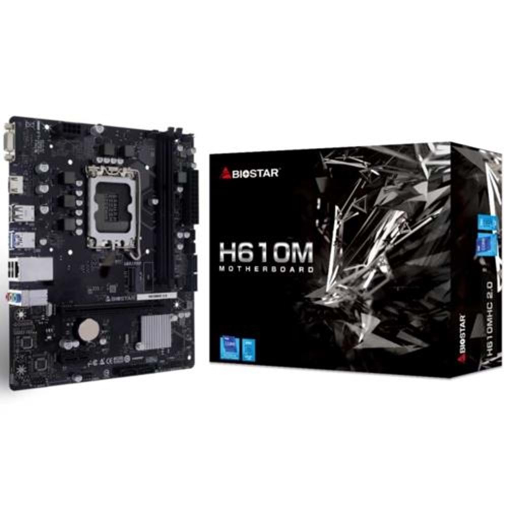 Anakart Biostar H610MHC DDR4 1700p