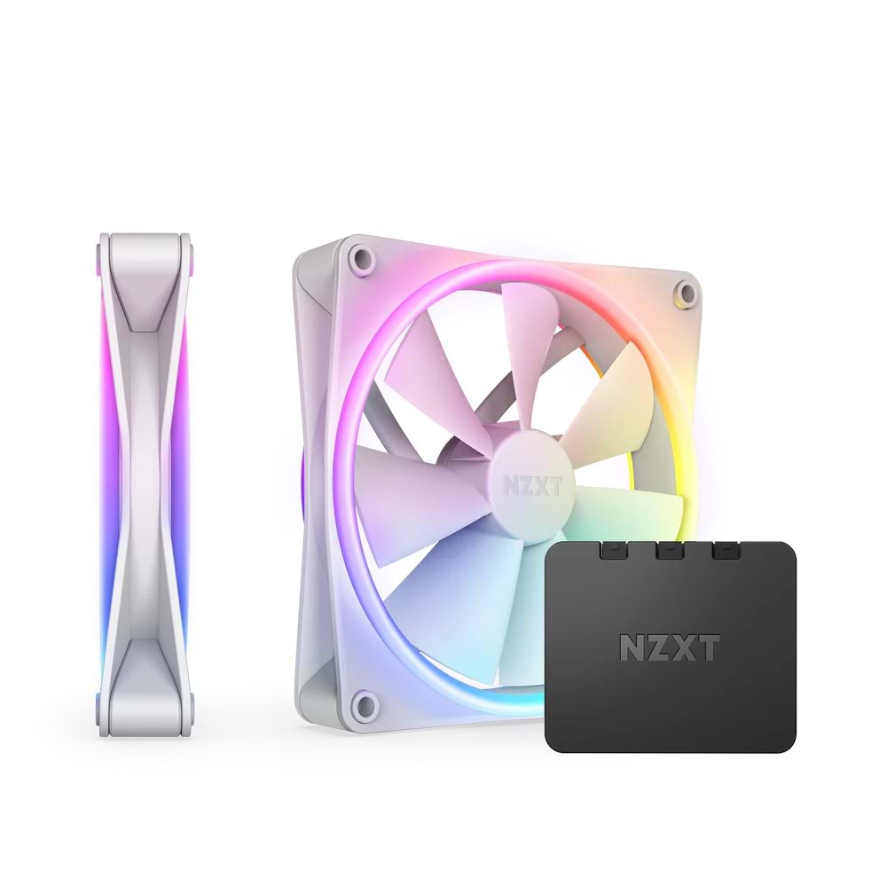 Nzxt F140 RGB 140mm RGB Fans Twin White