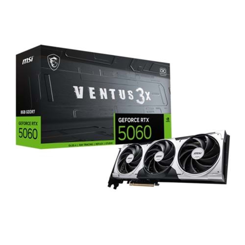 Ekran Kartı Msi GeForce RTX5060 8G Ventus 3X OC GDRR7 128Bit DX12