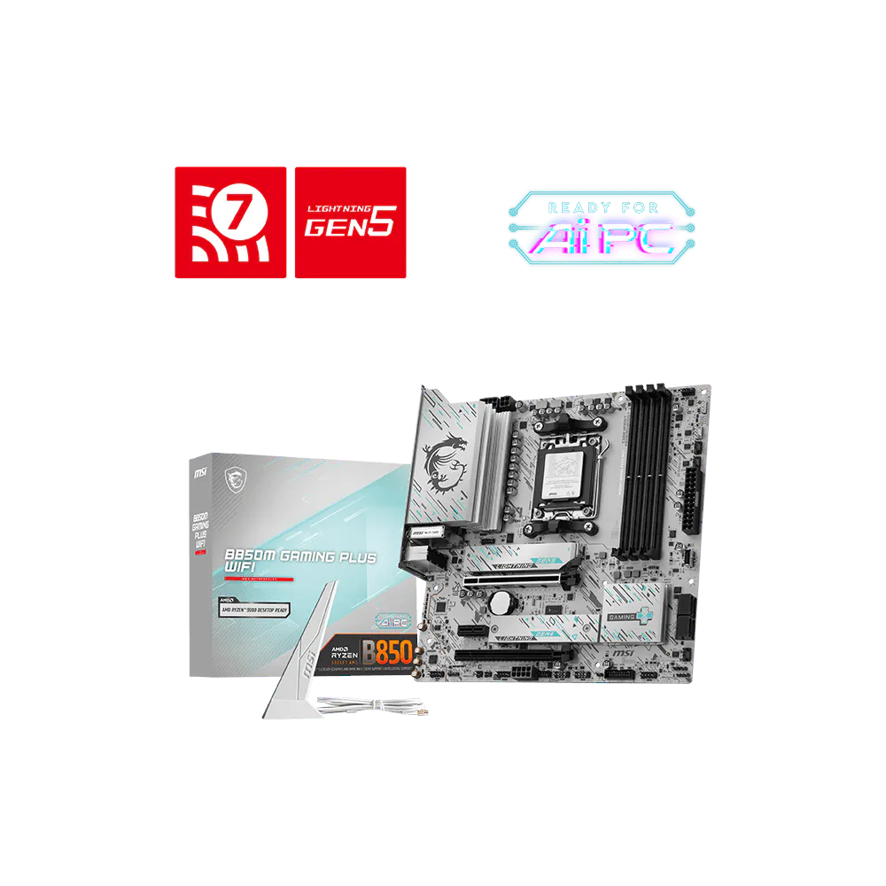 Msi B850M Gaming Plus WiFi 8200+ MT/s (OC) Wi-Fi 7 mAtx Am5