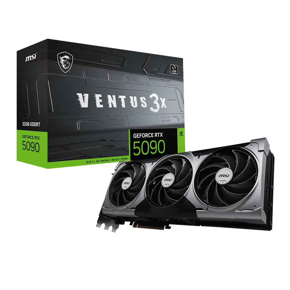 Msi Geforce Rtx5090 32G 512Bit Ventus 3X Vga Gddr7 1xHdmi 3xdp