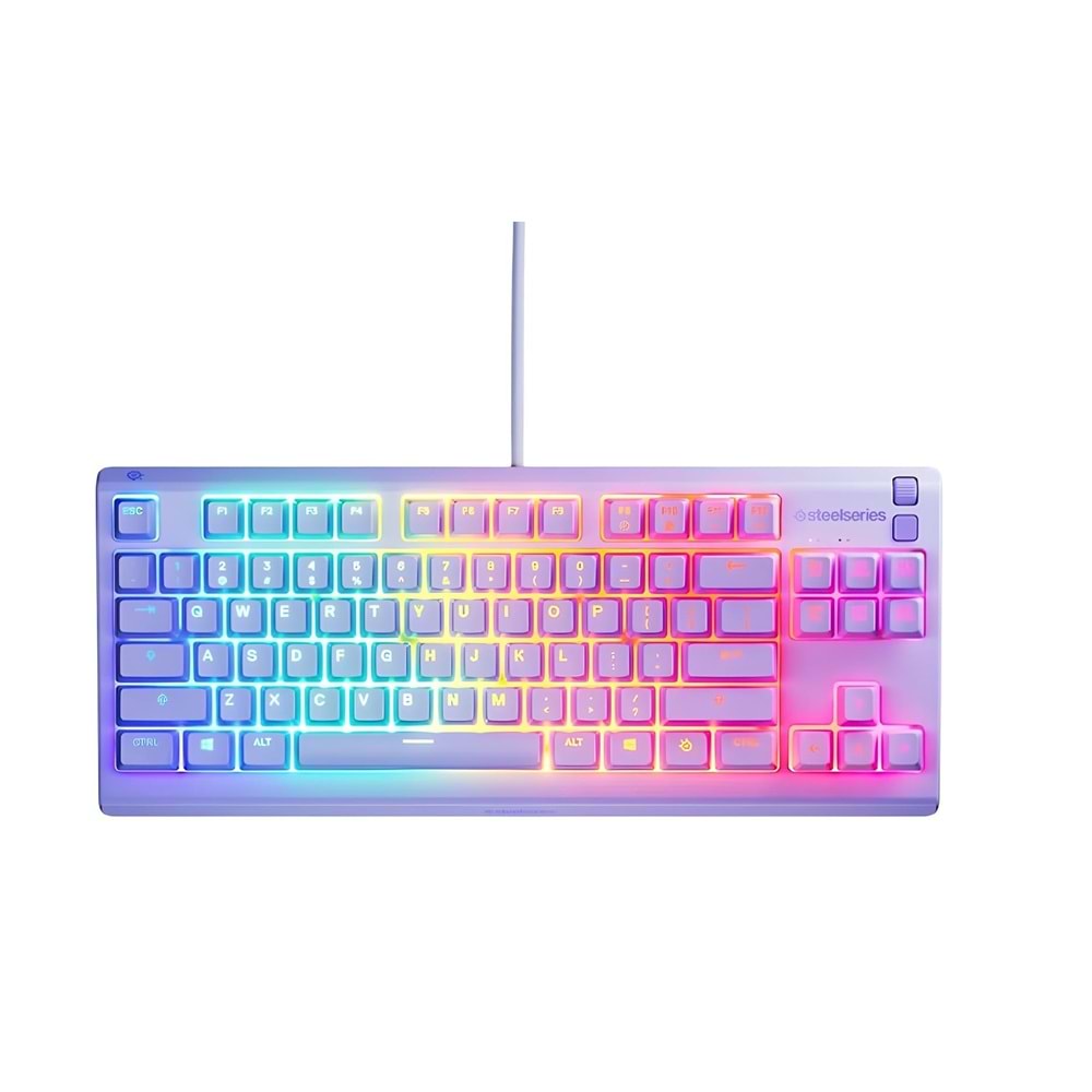 SteelSeries SSK64947 Apex 3 TKL TR Q RGB Membrane Kablolu Lavender