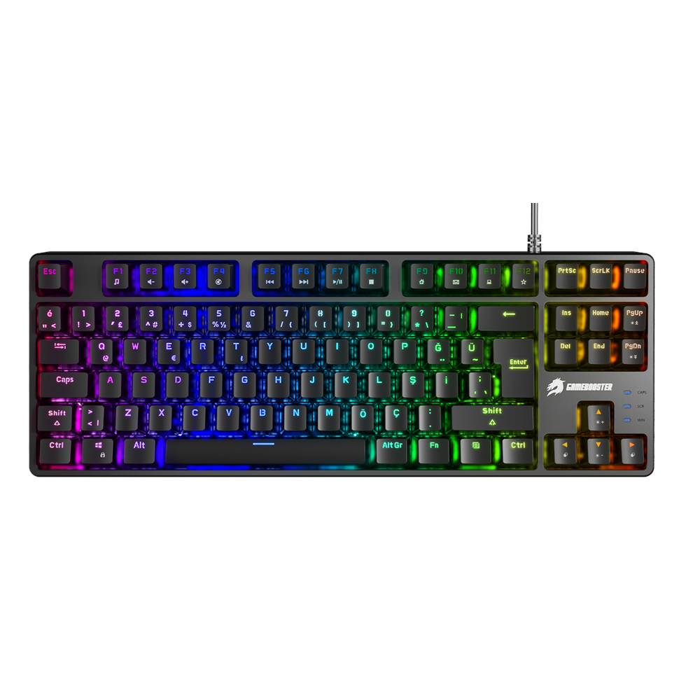 GameBooster G23B Enigma TKL Rainbow Red Switch Mekanik Siyah