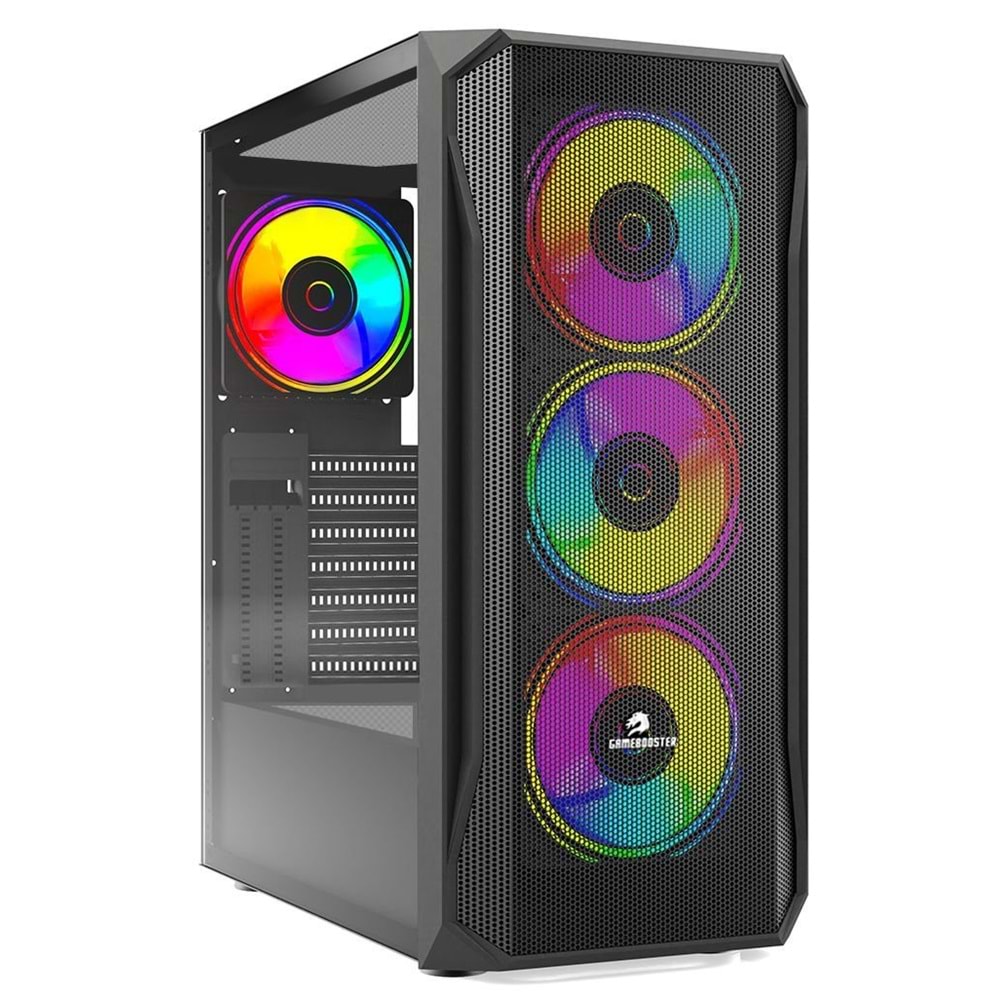 GameBooster GB-T005MB USB3.0 RGB fan Mesh Panel Siyah kasa