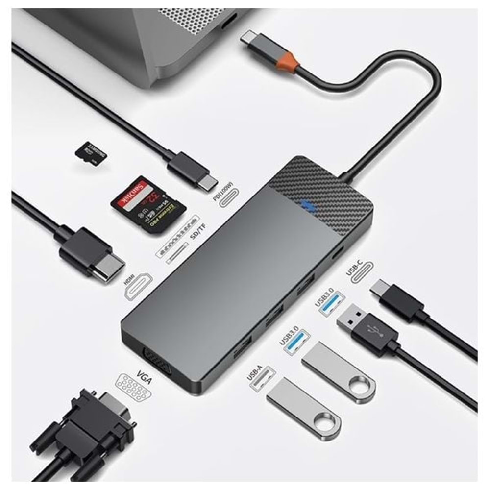 Wiwu Alpha 9 in 1 A921HV Type-C