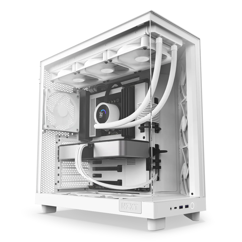 Nzxt H6 Flow CC-H61FW-01 Beyaz ATX Mid Tower