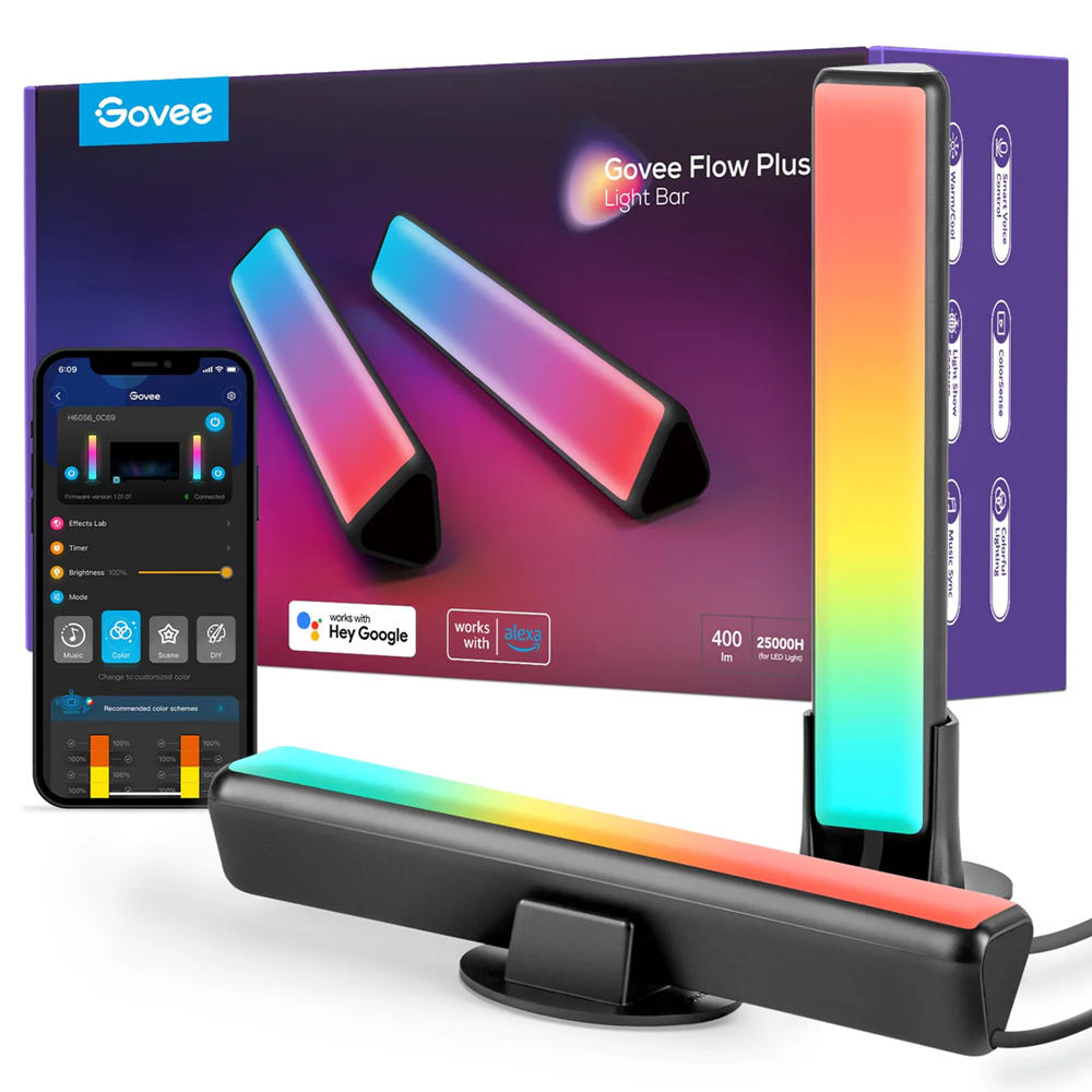 Govee RGBICWW WiFi+Bluetooth Flow Plus Dikey Aydınlatma 2li-H60563D1