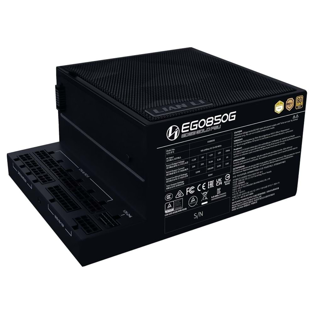 Power Supply Lian Li Edge.850 Siyah 850W 80+ Gold G9P.EG0850G.B000.EU