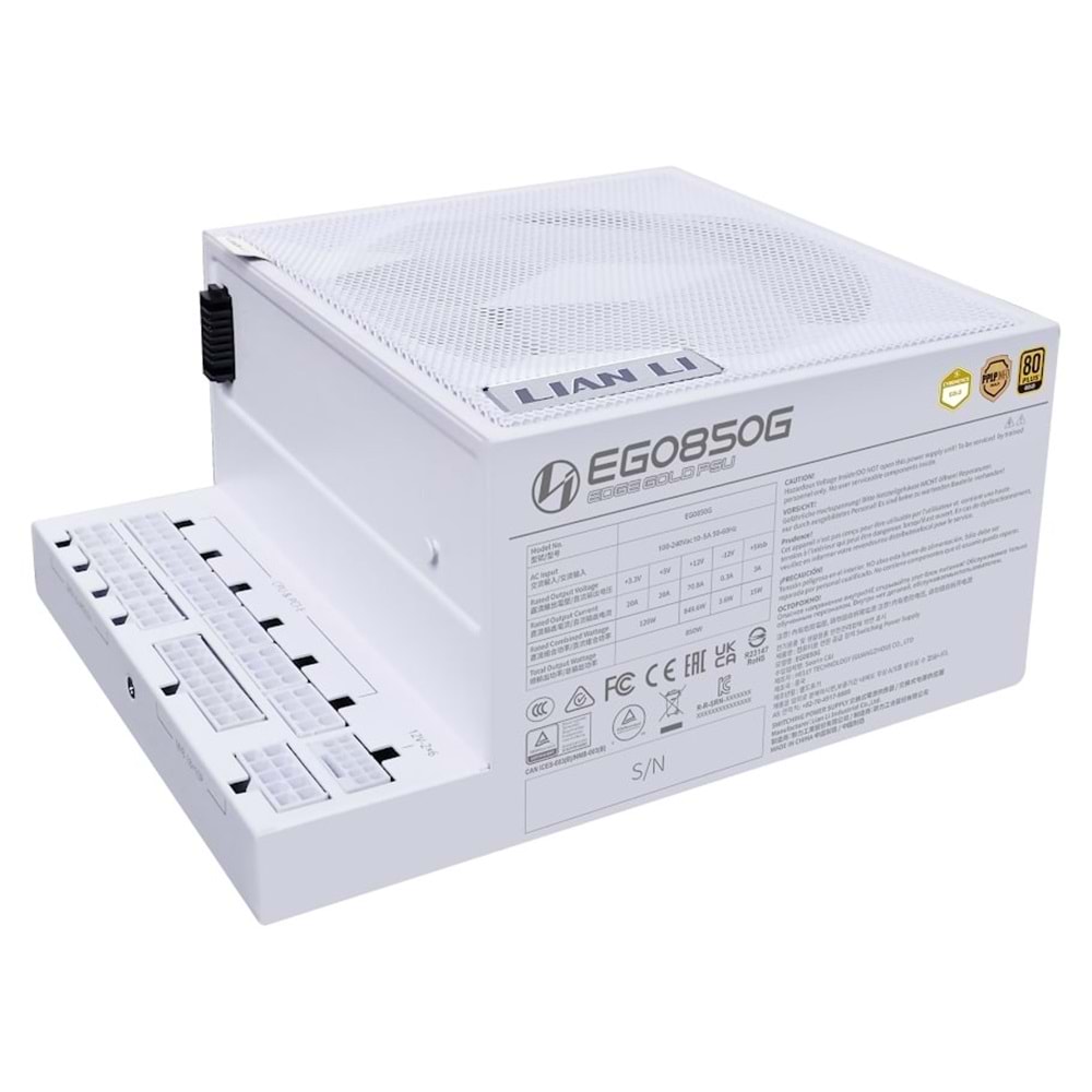 Power Supply Lian Li Edge.850 Beyaz 850W 80+ Gold G9P.EG0850G.W000.EU