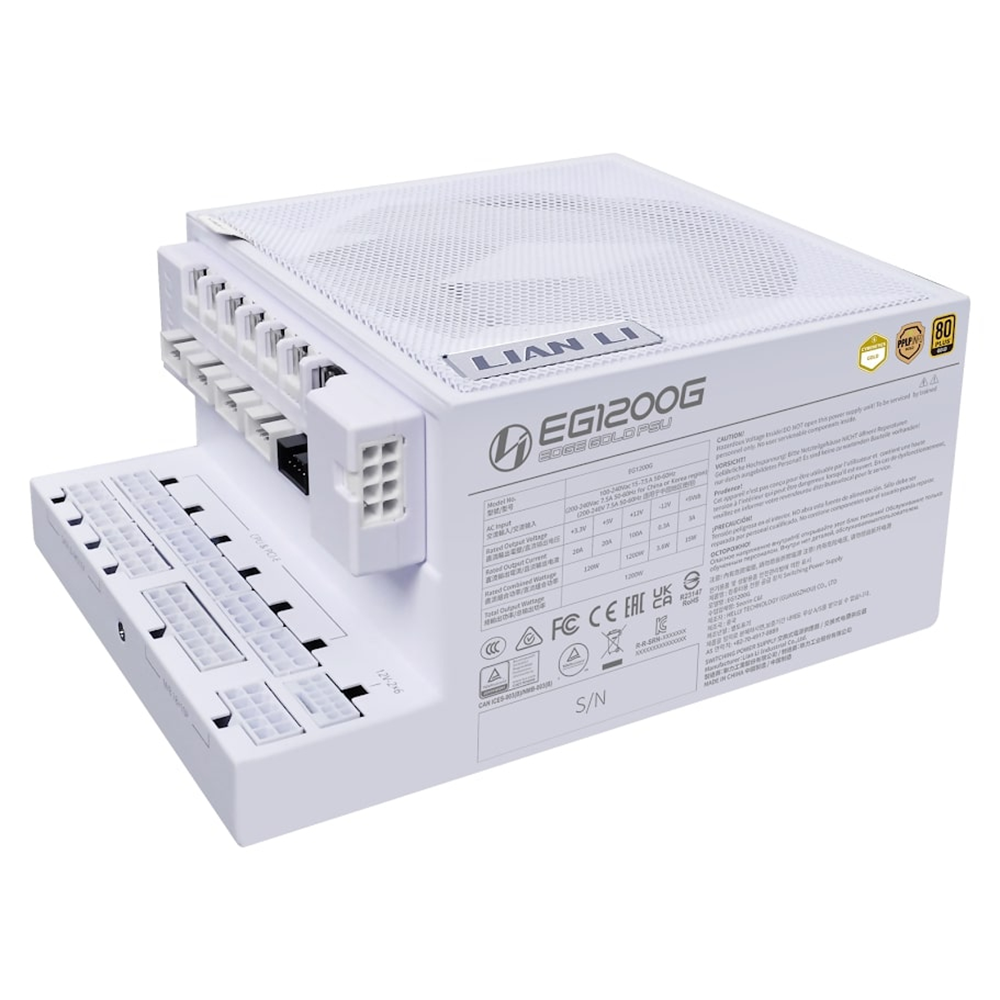 Power Supply Lian Li Edge 1200 Beyaz 1200W 80+ Gold G9P.EG1200G.WH00