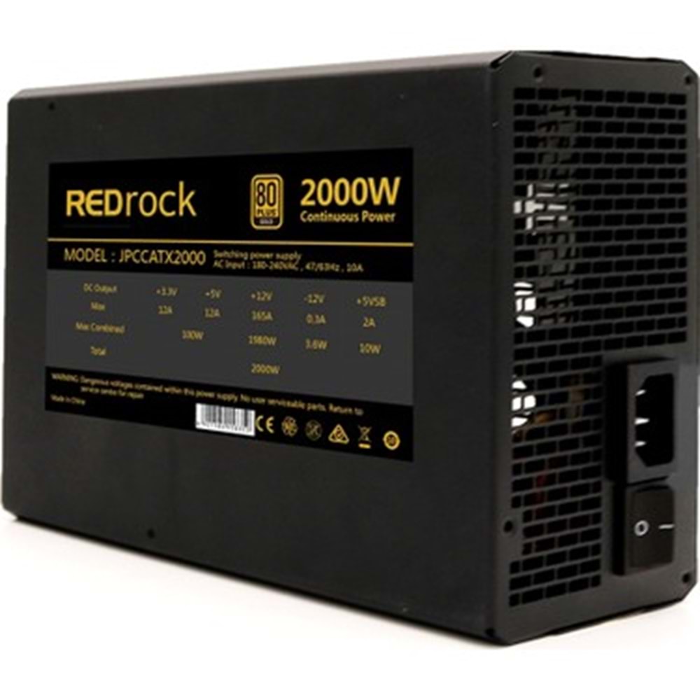 POWER SUPPLY REDROCK 2000W JPCCATX2000 Mining 2. EL