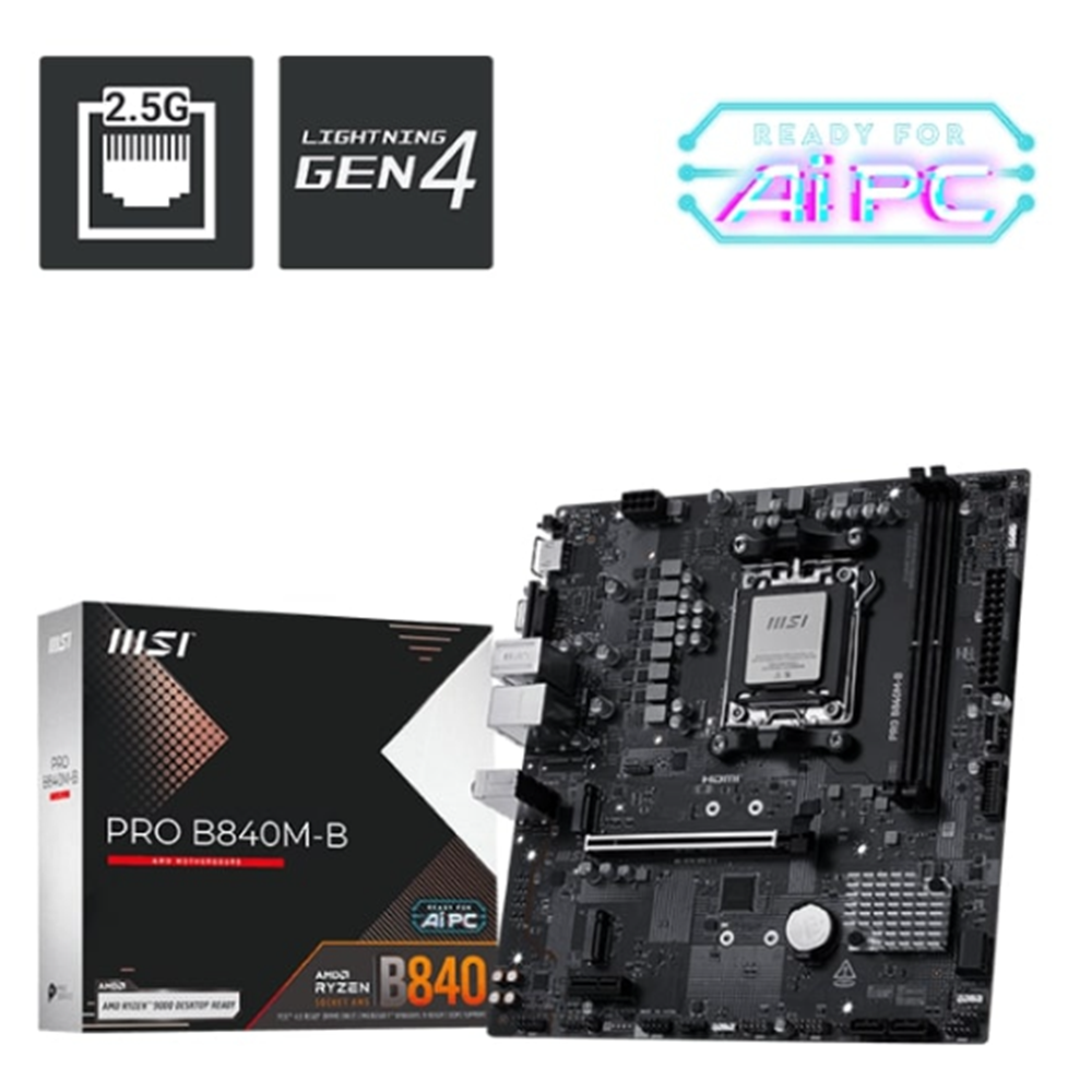 M PRO B840M-B Ddr5 7200+(OC)MHz mATX Am5
