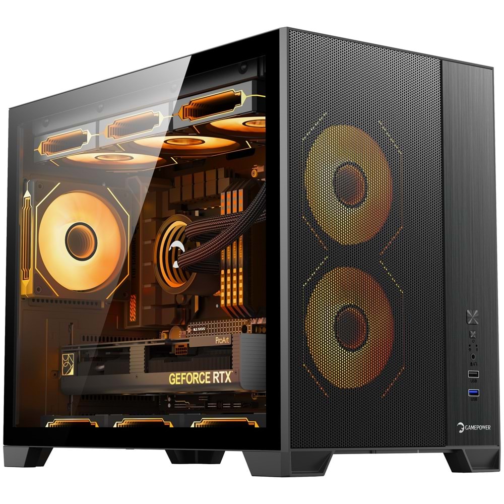 GamePower Warcry Ronin 3xARGB Fan 750W 80+ Bronze Micro-ATX