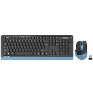 KABLOSUZ KLAVYEMOUSE A4TECH FG1035 Q MAVİ TR LAYOUT