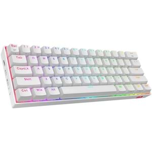Redragon K530 Draconic Pro Beyaz Brown Switch Kablosuz Tr Layout