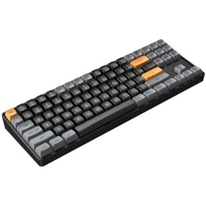 AIGO A87 Siyah Mekanik Yellow Switch Kablolu/Kablosuz Us Layout