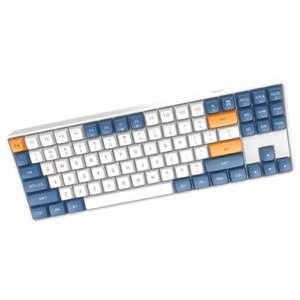 KLAVYE AIGO A87 Mavi Mekanik Yellow Switch Kablolu/Kablosuz Us Layout
