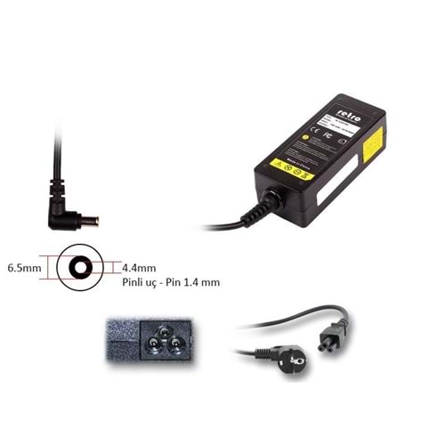 ADAPTOR DCA-SN05 19.5V 3.9A 6.5mm x 4.5mm 75w